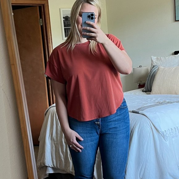 Lou & Grey Sandwashed Shirttail Tee - Picture 1 of 3